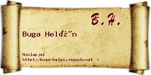 Buga Helén névjegykártya